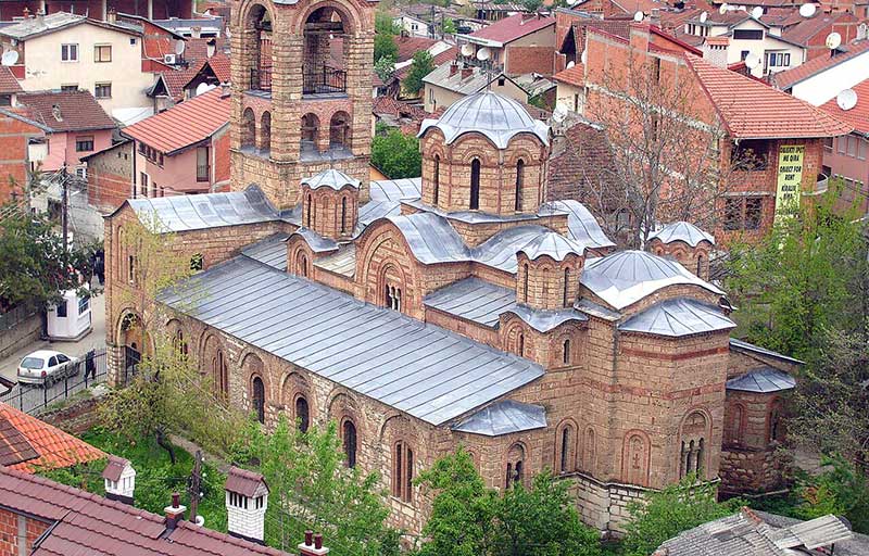 Вардарский стиль. Церковь Богородица Левишка, Косово и Метохия