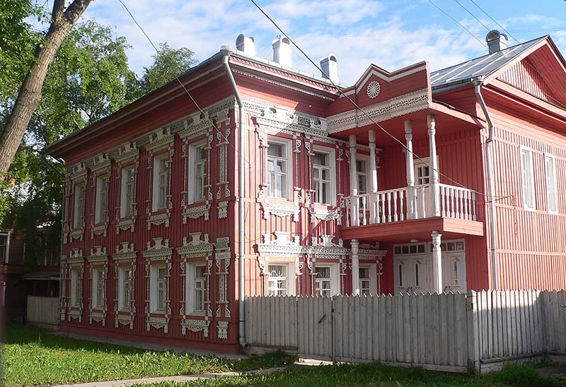 Вологодское деревянное зодчество. Деревянный дом «вологодского типа» 1895 года, Вологда
